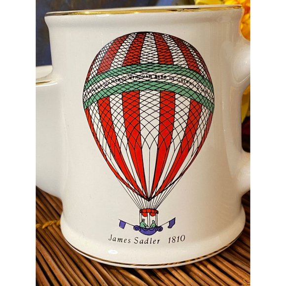 - Vintage James Sadler Hot Air Balloon Tea Infuser Mug - Picture 3 of 7